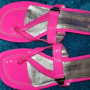 Marc Fisher bright pink saddles